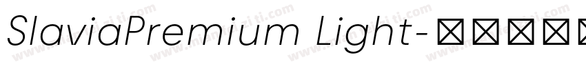 SlaviaPremium Light字体转换